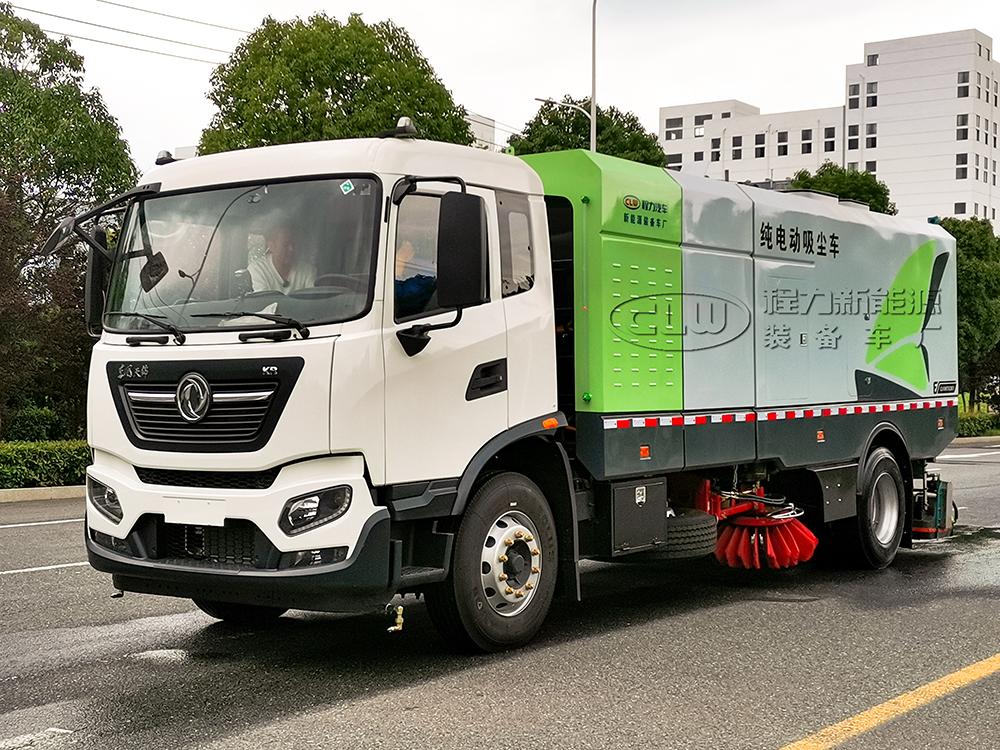 东风天锦纯电干湿两用吸尘车